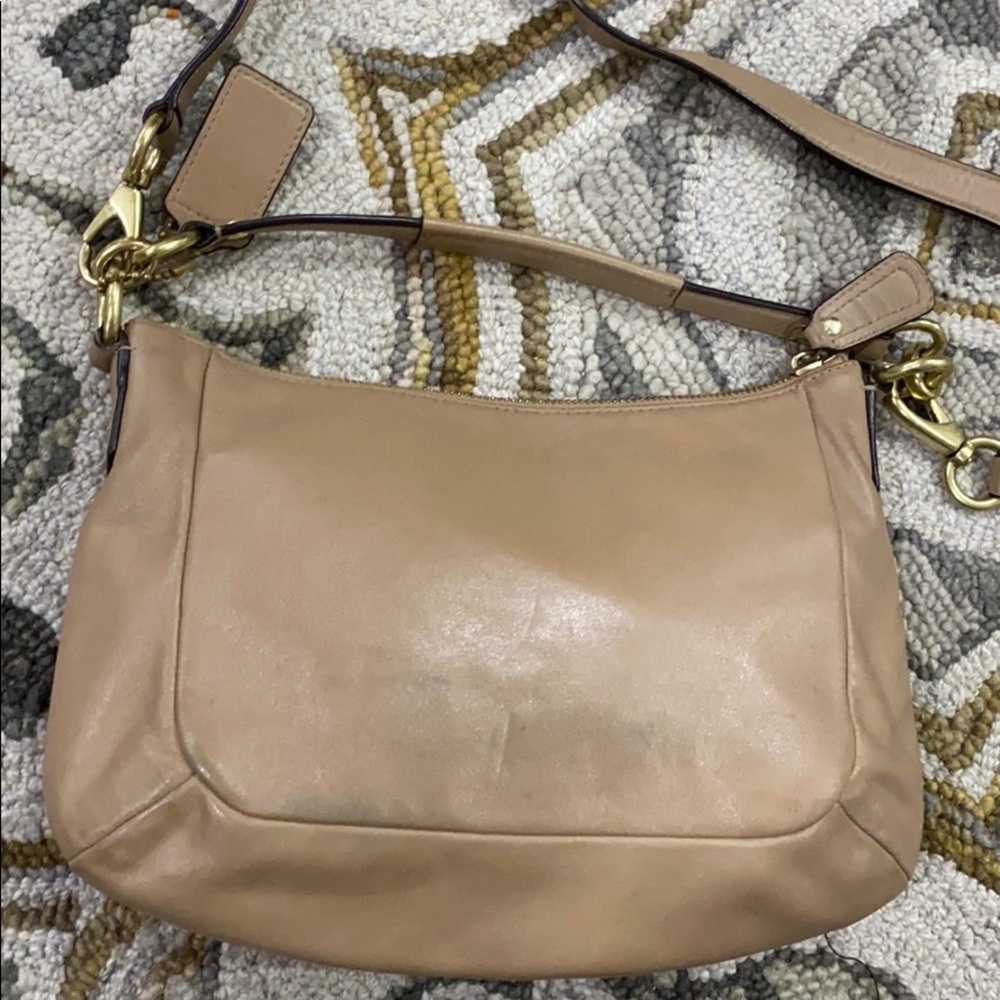 💕 Coach Kirsten tan med leather shoulder bag 💕 - Picture 8 of 16